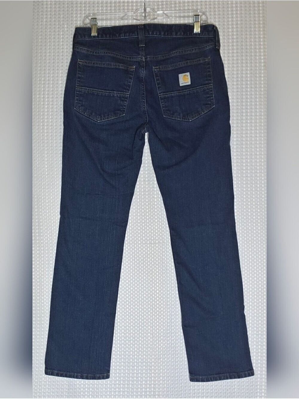 Carhartt Straight Fit Jeans 31x30 Dark Wash Workwear Denim Durable Men’s - Picture 8 of 10